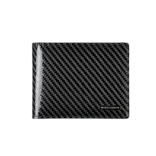Monocarbon simples genuíno fibra de carbono fino carteira ultra fino durável vintage carteira
