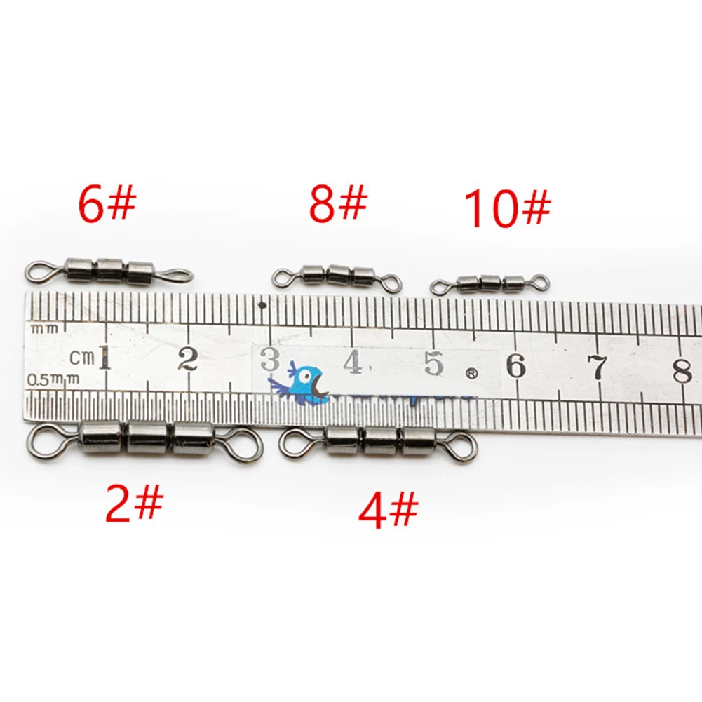 10 шт. рыболовные Вертлюги 2#/4#/6#/8#/10# ствол подшипника Rolling поворотный твердое кольцо LB приманки разъем рыболовные Вертлюги инструменты