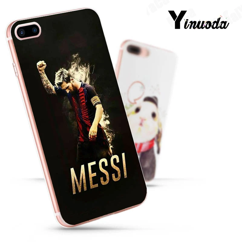 Yinuoda Lionel Messi Уникальный дизайн новейший модный чехол для телефона для iPhone 8 7 6 6S Plus X 10 5 5S SE XR XS MAX - Цвет: 6