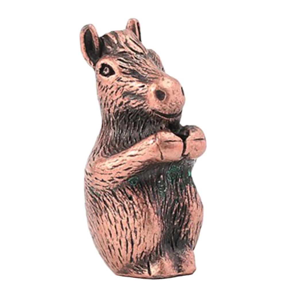 Copper Chinese Traditional Twelve Zodiac Animal Figurine Incense Stick Stand Holder