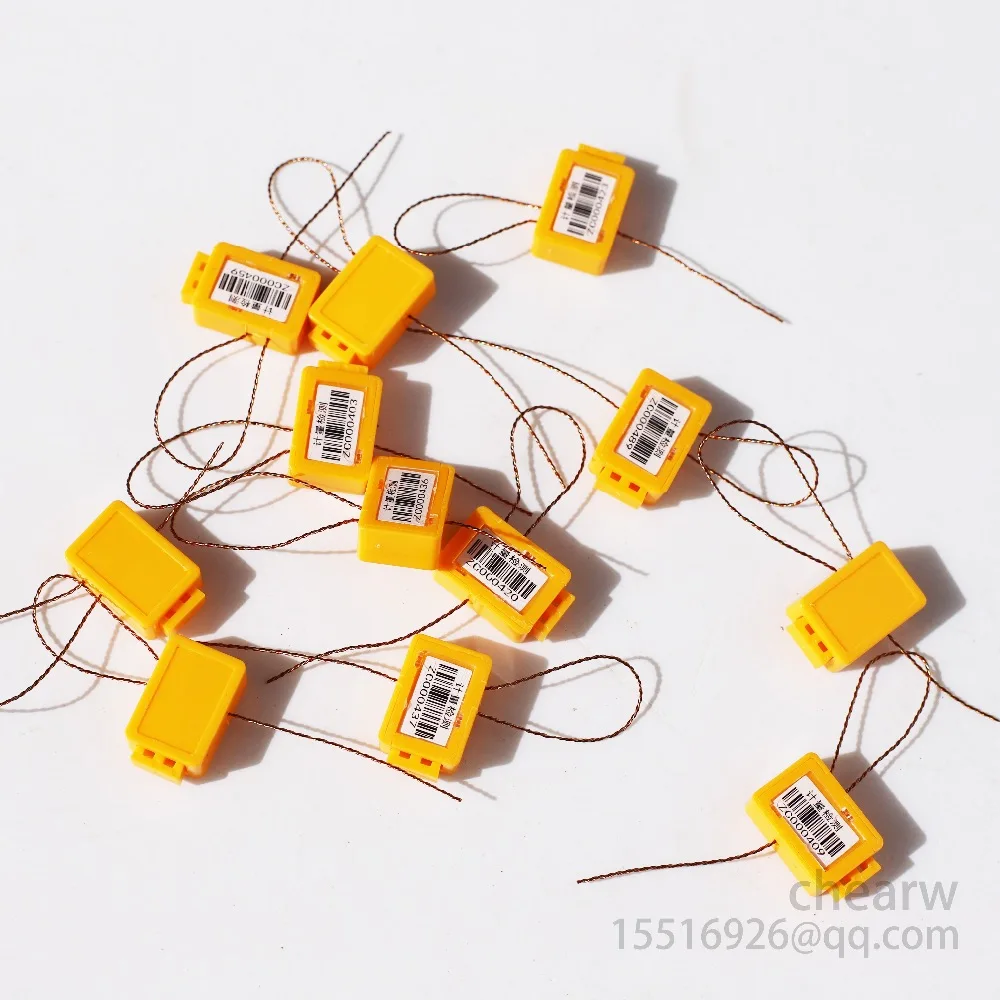 

100piece Rectangle Bar Code Plastic Meter carry112mm wire Seal Manufacturer Good Quality Seals , Gas Seals , High Security Lock