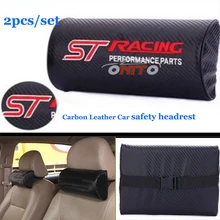 Alta praticidade ST LOGOTIPO Para Ford VW skoda benz volvo e assim por diante 2 PÇS/SET Encosto de Cabeça Do Carro Carro Pescoço Travesseiro Carro encosto de cabeça de segurança