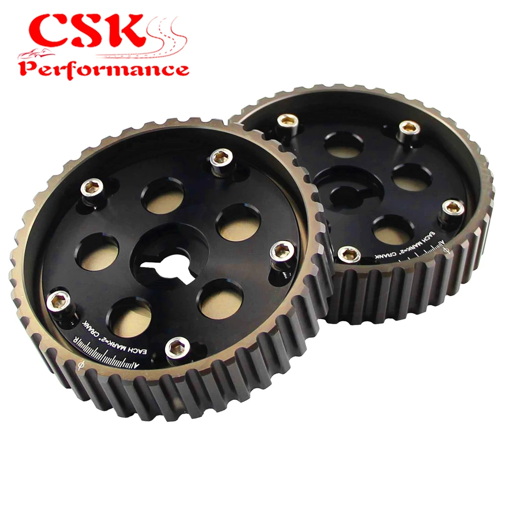 

2pcs Adjustable cam gears for Suzuki Swift GTI G13B cam pulley Black