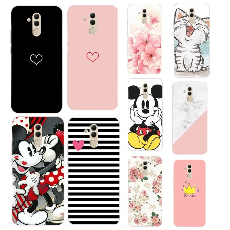 

Flowers Soft Silicon Phone Case For Huawei P20 Lite Pro Case For Huawei P Smart 2019 Mate 10 Lite Pro Honor 7A PRO Case Cover
