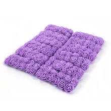 Cevent 144 шт./упак. мини пены розы Искусственные цветы Свадебная вечеринка с кружевом в виде розочек, букет самодельный венок Декор украшение из искусственных цветов для украшения