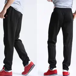 Новые мужские джоггеры спортивные штаны для тренировок длинные однотонные брюки кэжуал брюки на шнурке Большие размеры SSA-19ING