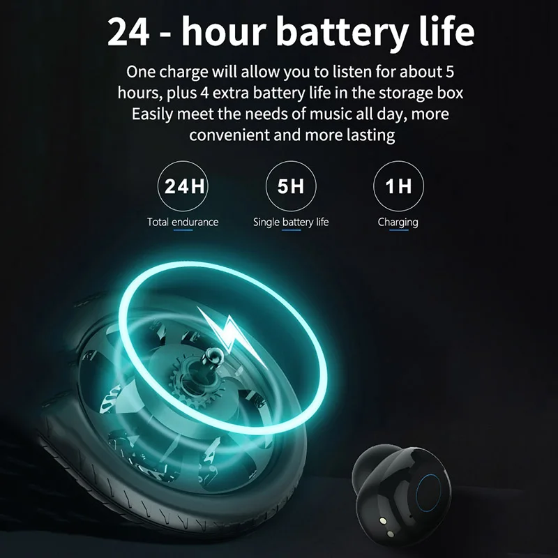 Беспроводные Стерео Наушники Bluetooth 5,0 водонепроницаемые наушники с микрофоном для iPhone samsung huawei WIF66