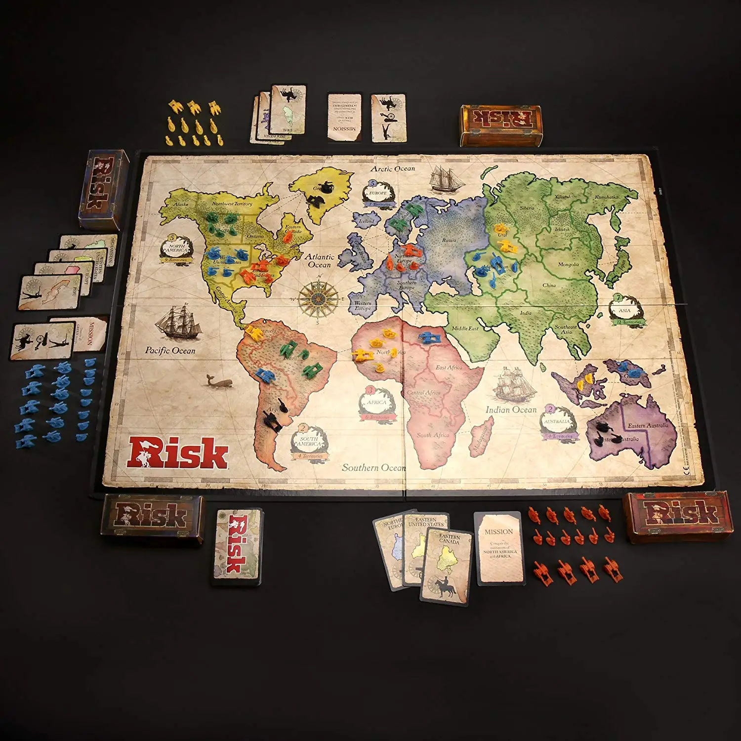Настольная игра Risico/Risco 2 6 игроков настольная на английском языке глобальная