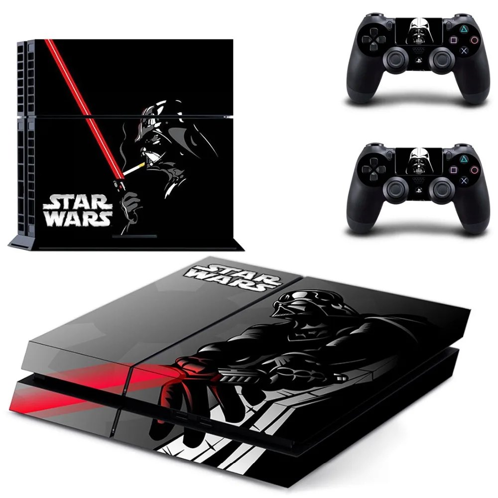 

Star Wars PS4 Full Faceplates Skin Console & Controller Decal Stickers for Sony PlayStation 4 Console and Two Controller