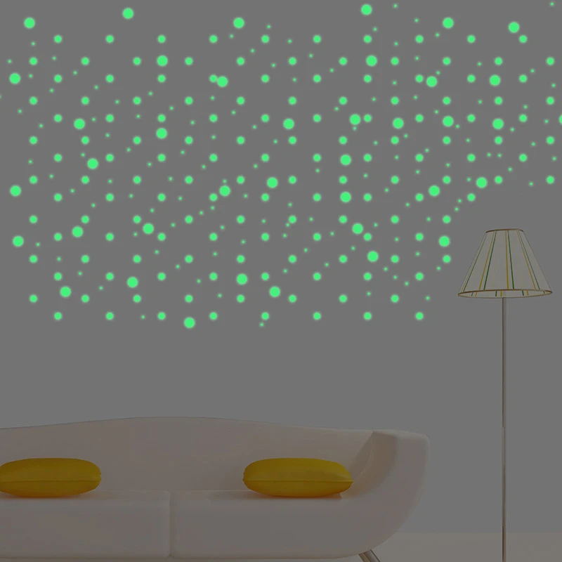 407 Piezas Fluorescente Calcomania Decoracion Para Pared De Casa