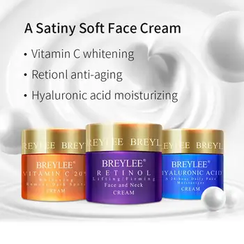 

BREYLEE Hyaluronic Acid moisturizing / Retinol anti-aging /Vitamin C whitening Anti Wrinkle Acne Removal Serum Face Cream