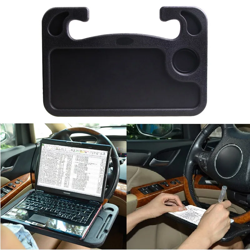 

New Car Desk Table Mount On Steering Wheel Multifunctional For Laptop Tablet Cup Food Eating Work CSL2018