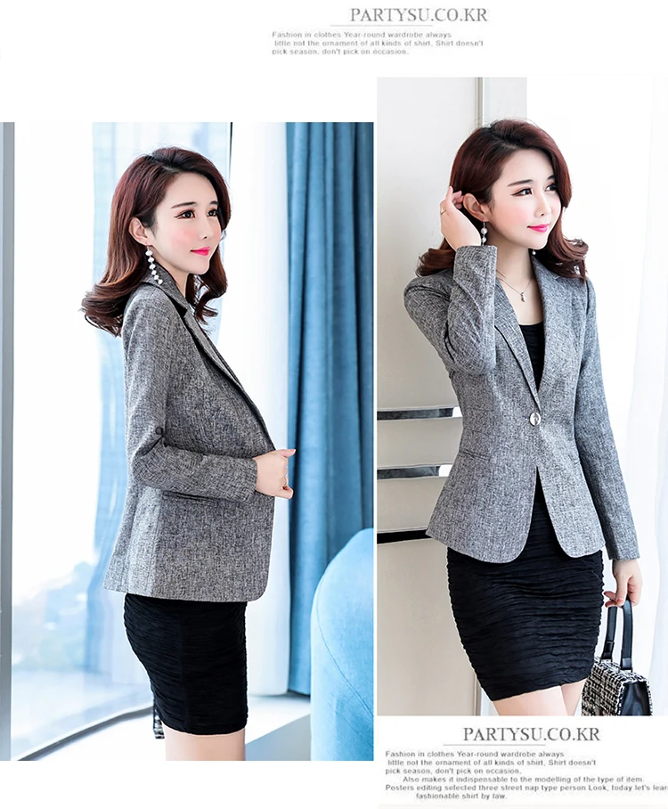 Мягкая и удобная Высококачественная офисная куртка с карманом для офисных леди Повседневный стиль Блейзер женская одежда пальто на одной