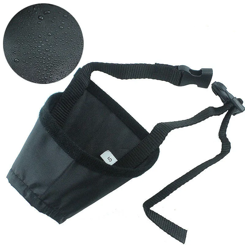 

1 pcs Pet Nylon Adjustable Mask Bark Bite Soft Mouth Muzzle Grooming Anti Stop Chewing For Small Large Dog Black