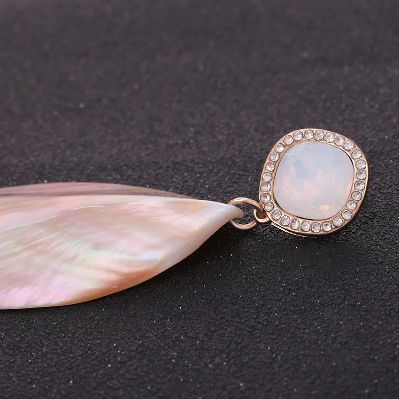 Sehuoran Aretes Boho Oorbellen Shell Water Drop Earrings For Women Statement Pendientes Wedding Earrings Fashion Jewelry Gifts (1)