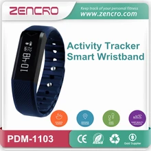 Social Media Notification Portable Wristband BLE Pedometer Smart Fitness Tracker