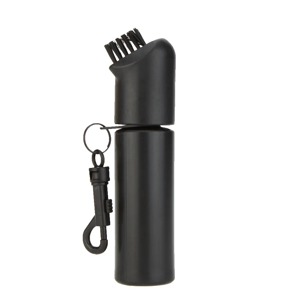 Black Iron Golf Club Ball Cleaner Plastic Golf Cleaning Brush with