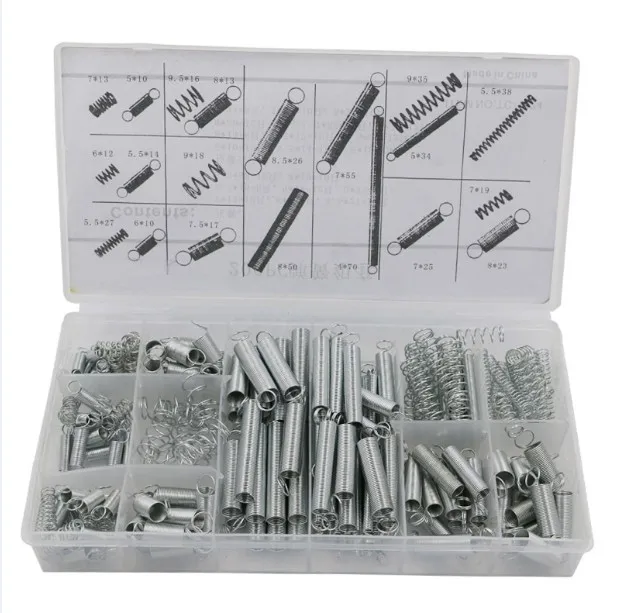 

200 PCS spring/spring tension spring/pressure/suit / transparent pp plastic boxes of 20 kinds of specifications