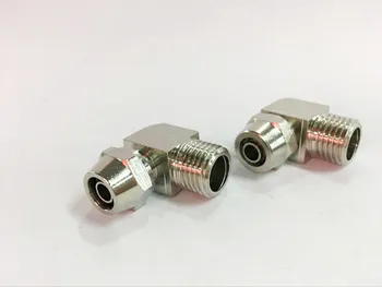 

Free shipping 2pcs/lot BSP Male Elbow Brass 8mm-3/8" OD Coupler Connector Compression fitting JKL8-03