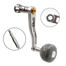 SANLIKE рыболовные аксессуары алюминиевая ручка и углеродная Рыболовная катушка ручка подходит для SHIMANO'S Стелла SW 8000-30000 о делении