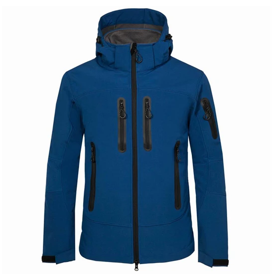 Мужская Осенняя флисовая куртка в горном стиле, Спортивная ветровка для походов, альпинизма, Брендовые пальто VA302 - Цвет: Dark Blue