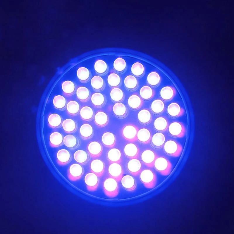 Лидер продаж светодиодный светильник ультра яркие красные/зеленые/E27 УФ лампа ультрафиолетового Цвет фиолетовый светильник 50 Светодиодный лампа 110/220V светодиодный энергосберегающая лампа