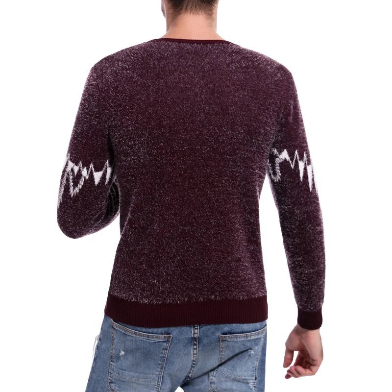 GNIBIEL осень 2018 г. для мужчин кардиган Теплый зимний корейский Slim Fit пуловер вязаный