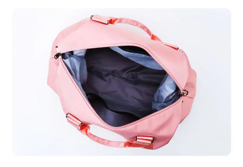 Спортивная сумка для женщин, розовая Мужская нейлоновая сумка для спортзала, водонепроницаемая сумка для путешествий, сумка на плечо, сумка для фитнеса, сумка для спортзала