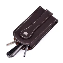 Klsyanyo ручной мягкий из натуральной кожи Потяните-стиль автомобильный Футляр для ключей органайзер для ключей держатель для ключей Автомобильный ключница для мужчин и женщин