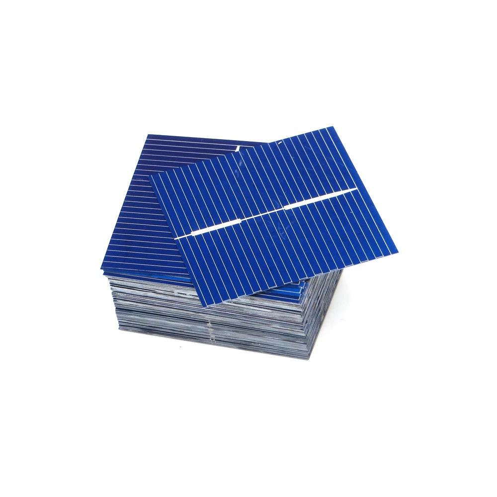 50pcs Lot 39*39mm 0.25W 0.5A Solar Cells DIY Polycrystalline Silicon Solar Panel 