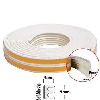 

Window Seal Strip Self-Adhesive Weather Stripping Insulation Weatherproof Doors and Windows Sound Insulation Kit E Type 5m
