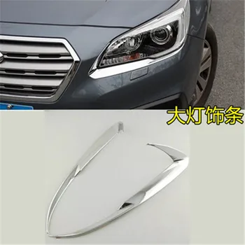 

ABS Chrome Front + Rear headlight Lamp Cover for Subaru Outback 2015-2018 Car styling