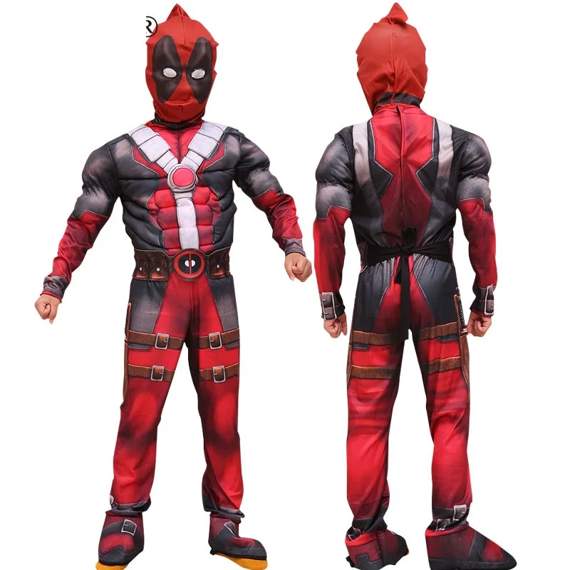 Мышцы Делюкс Мальчиков Marvel Anti Hero мертвых бассейн костюм кино Хэллоуин