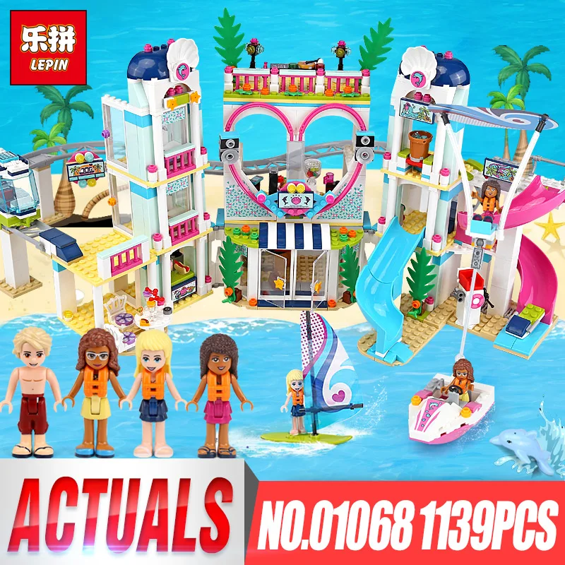 

IN STOCKS Lepin 01068 1139Pcs Girl Friends Heartlake City Resort Sets Model Building Kits Blocks Bricks Gift Toys LegoINGs 41347