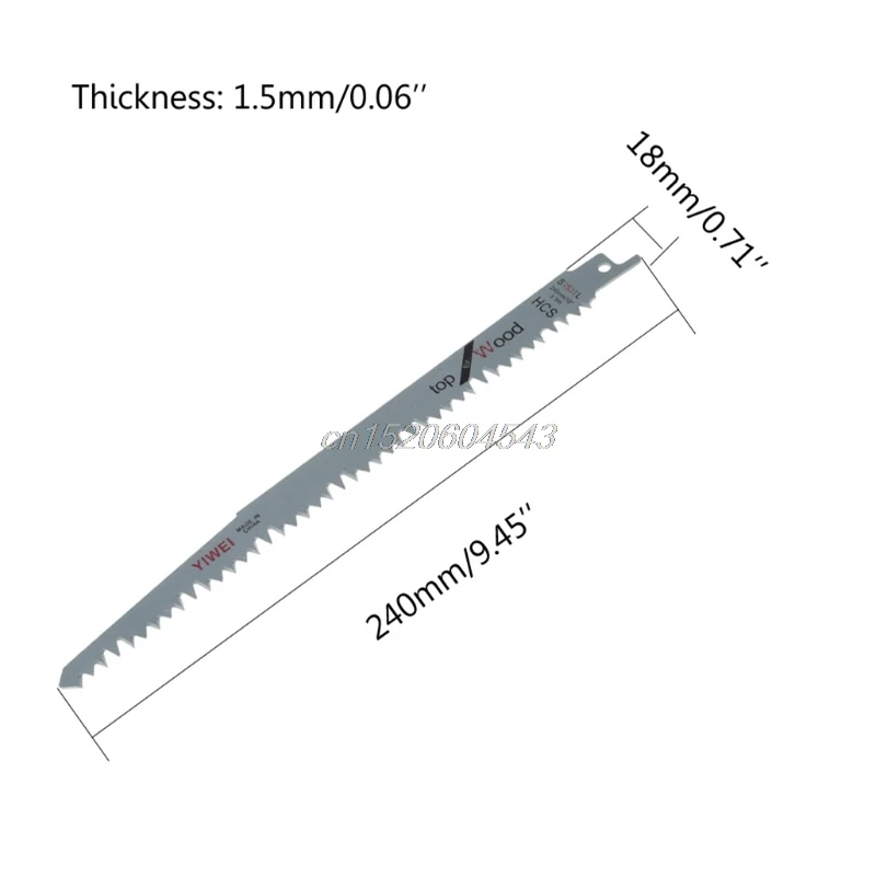 5 шт. 240 мм Высокоуглеродистая сталь возвратно-поступательные пилы лезвия для дерева R25 и Прямая поставка