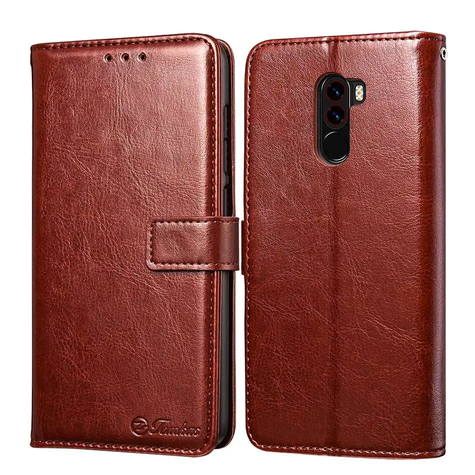 TOMKAS Pocophone F1 Case POCO F1 Global Flip Wallet With Stand Vintage Leather Silicone Back Cover Case For Xiaomi Pocophone F1 (1)