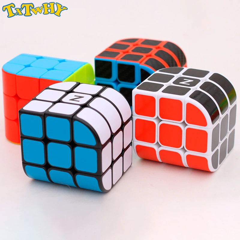 

3X3x3 Cambered surface design Professional Speed Cube Puzzle New Design 56mm PVC Sticker Cube 3 by 3 Magic Cube