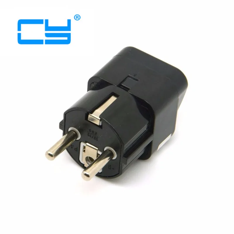 Универсальный 3 контактный адаптер переменного тока в Германии или Европе ЕС