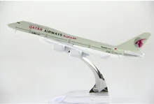 size 1 400 plane model Boeing 747 Qatar Airways aircraft B747 Metal simulation airplane model for