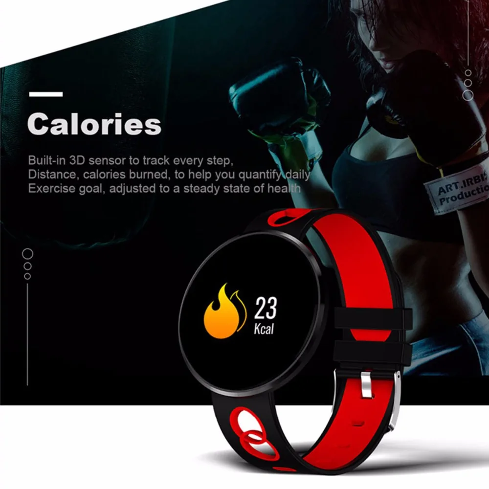 SOONHUA интеллектуальная сенсорная кнопка браслет Heartrate кровяное давление кислород FitnessTracker водонепроницаемый браслет для iOS Android