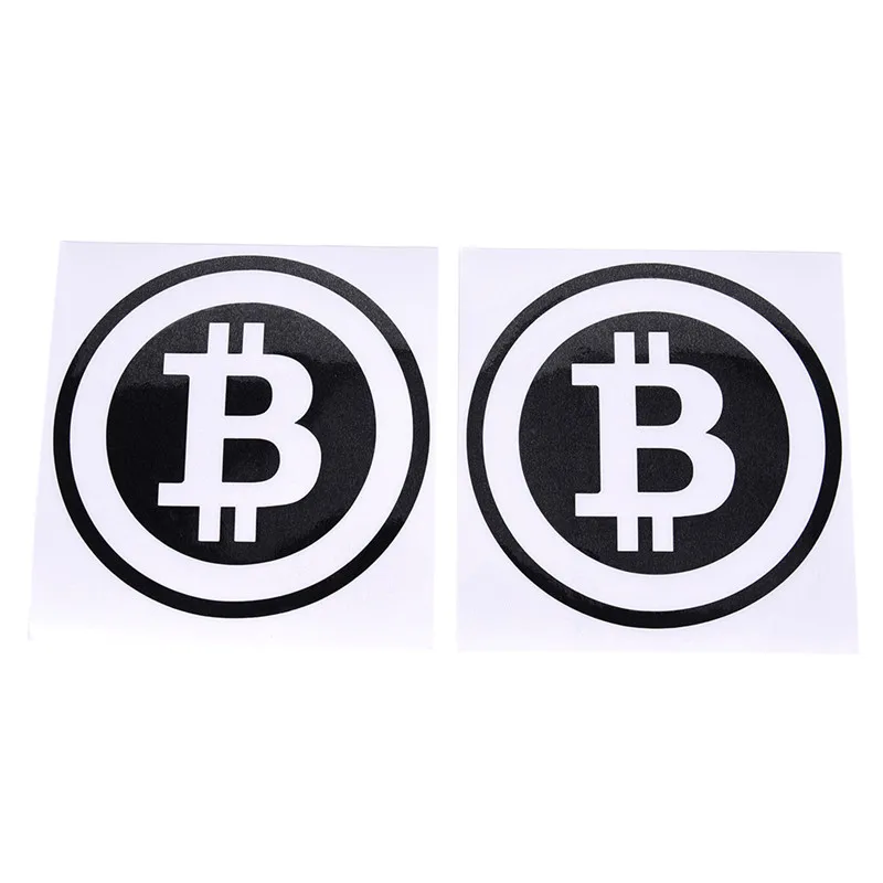 Большая наклейка на автомобиль Биткоин криптовалюты блокчеин Виниловая