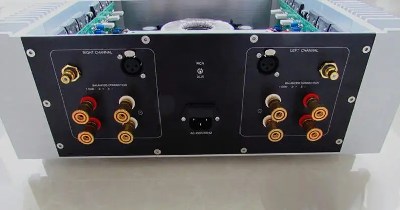 Усилитель мощности hifi с повторной гравировкой Swiss L и Goldmund Telos 600 pure post stage