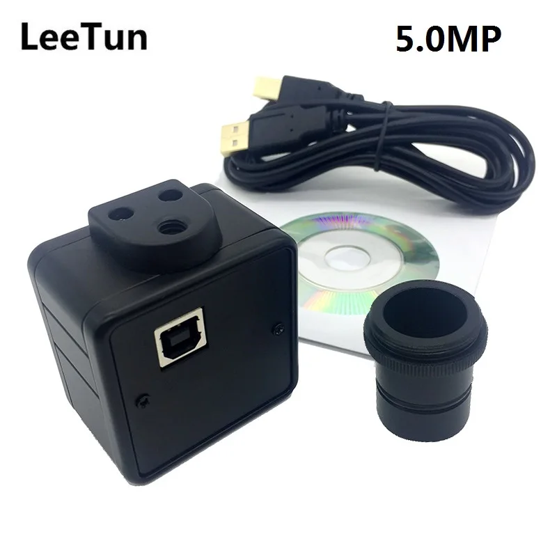 

LeeTun 5MP Microscope Electronic Eyepiece USB Video CMOS Camera Industrial Digital Image Capture with 23.2mm Adapter Ring