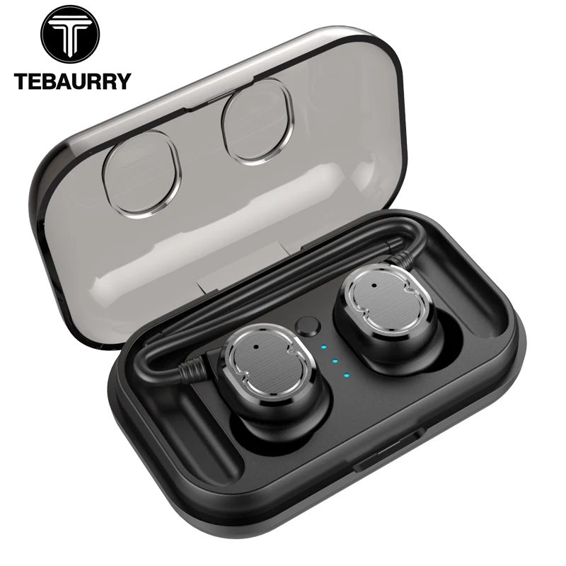 

TEBAURRY TWS Invisible Bluetooth 5.0 Earphone Wireless Touch Control Mini Bluetooth Headset Sport Ear Hook HIFI Stereo Headphone