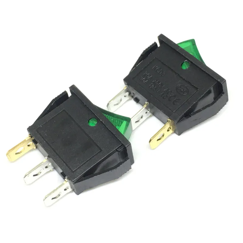 20pcs KCD3-11-Y KCD3 cookers Cooker switch oxidation 800W 15A LIGHT 