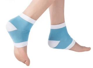 

High Quality blue olou Gel Heel Socks Moisturing Spa Gel Socks feet care Cracked Foot Dry Hard Skin Protector