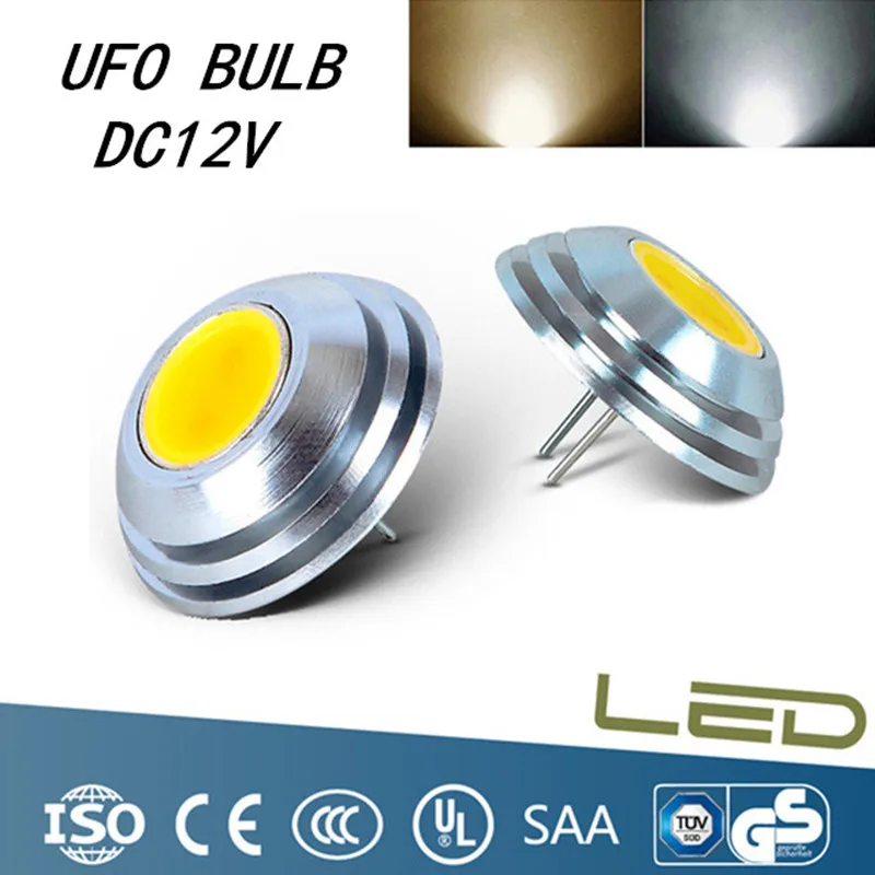 

G4 Super Bright UFO Umbrella Shaped Downlight LED G4 Light Mini Corn Bulb DC12V COB LED High Power Tube 25*18mm
