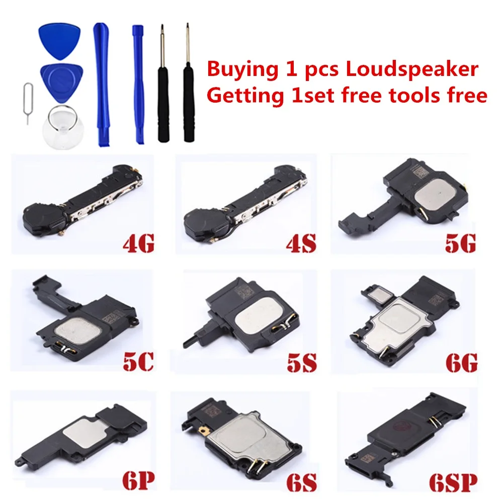

Original AYJ Inter Replacement Ringer Buzzer Loud Speaker For iPhone 5 5s 6 6S 7 Plus 7Plus Mobile Phone Loudspeaker Free Tools