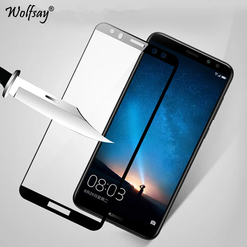 Закаленное стекло для Huawei Nova 2i 2 шт. защитная пленка экрана Mate 10 Lite 2.5D с полным