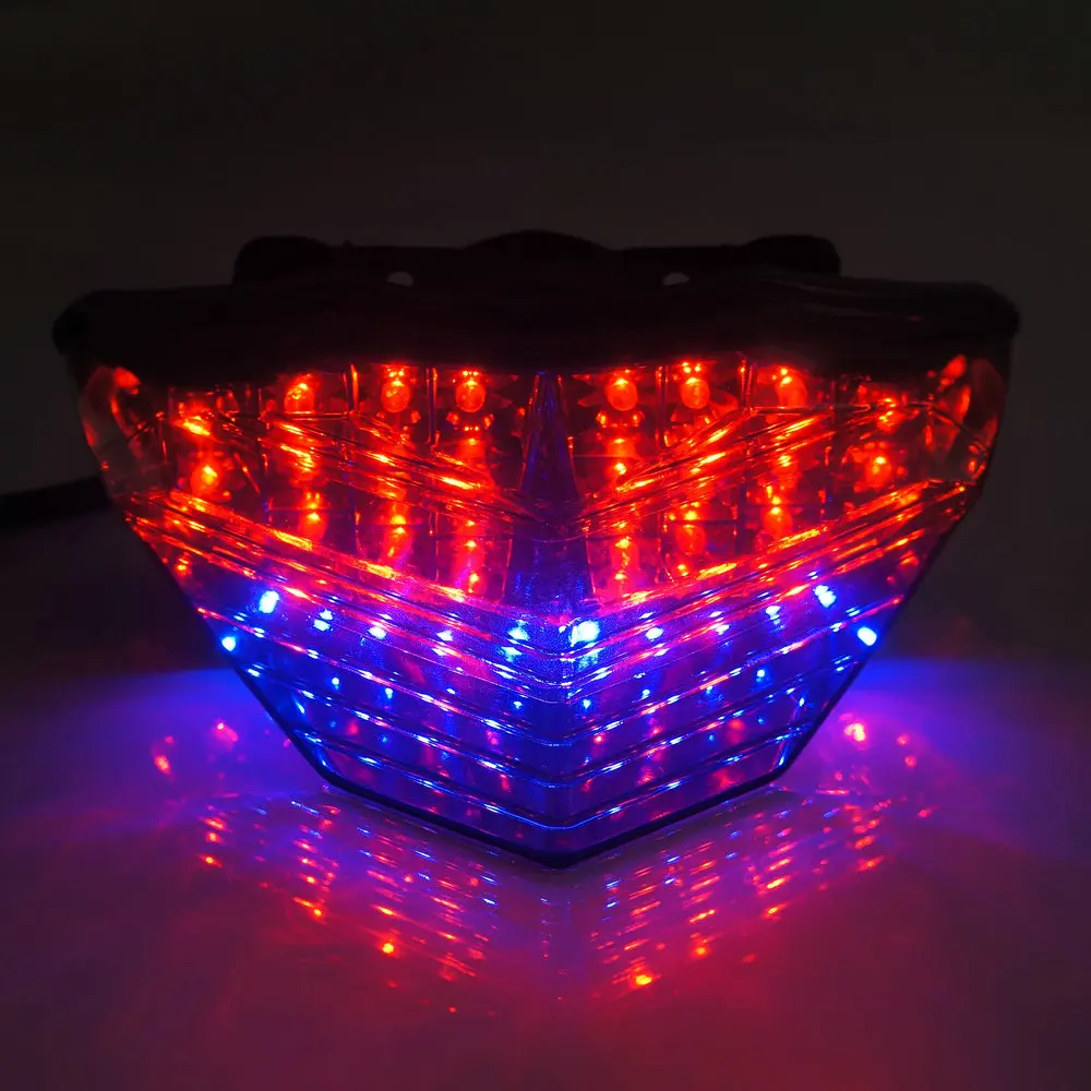 (NINJA 300) For Kawasaki Ninja 250R 300 2013 2014 2015 2016 Motorcycle Rear Stop Light Brake Lamp Flasher LED Running Turn Signal Blinker (3)